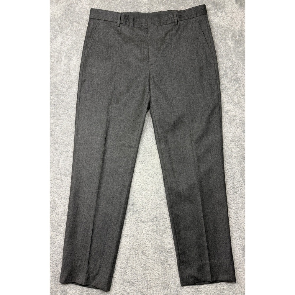 Lanvin Dress Pants Mens‎ IT 50 US 36x29.5 Grey Wool Cashmere Straight Leg READ